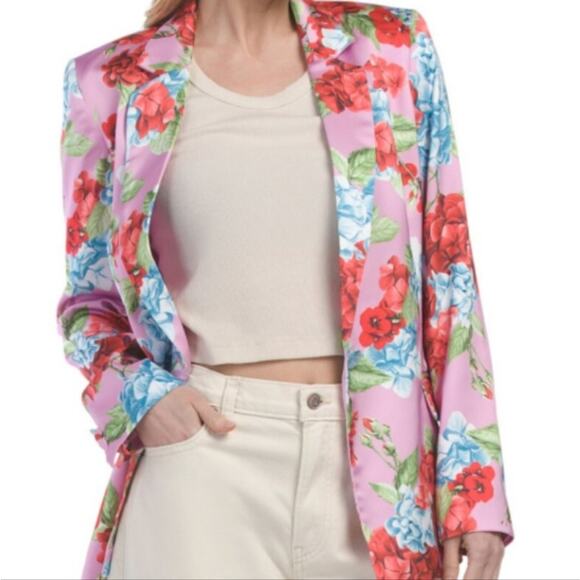 Rachel Zoe Floral Hydrangea Pantsuit Size Small - Picture 5 of 16